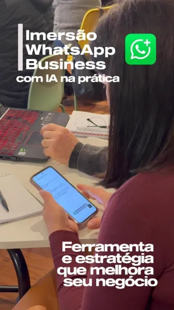 Vídeo do Instagram da Tempórea: Imersão WhatsApp Business: empreendedores criando o próprio agente de IA.