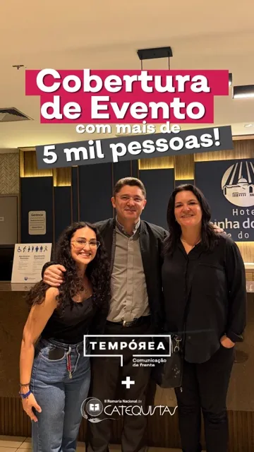 Vídeo do Instagram da Tempórea: Para o público, a cobertura começava no dia seguinte. Para a equipe, já tinha três meses.