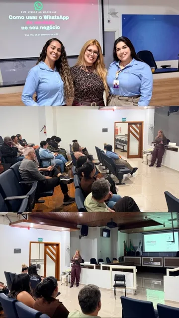 Vídeo do Instagram da Tempórea: Workshop de WhatsApp com empreendedores em Cruz Alta.